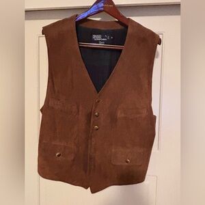 Vintage Polo Ralph Lauren suede vest